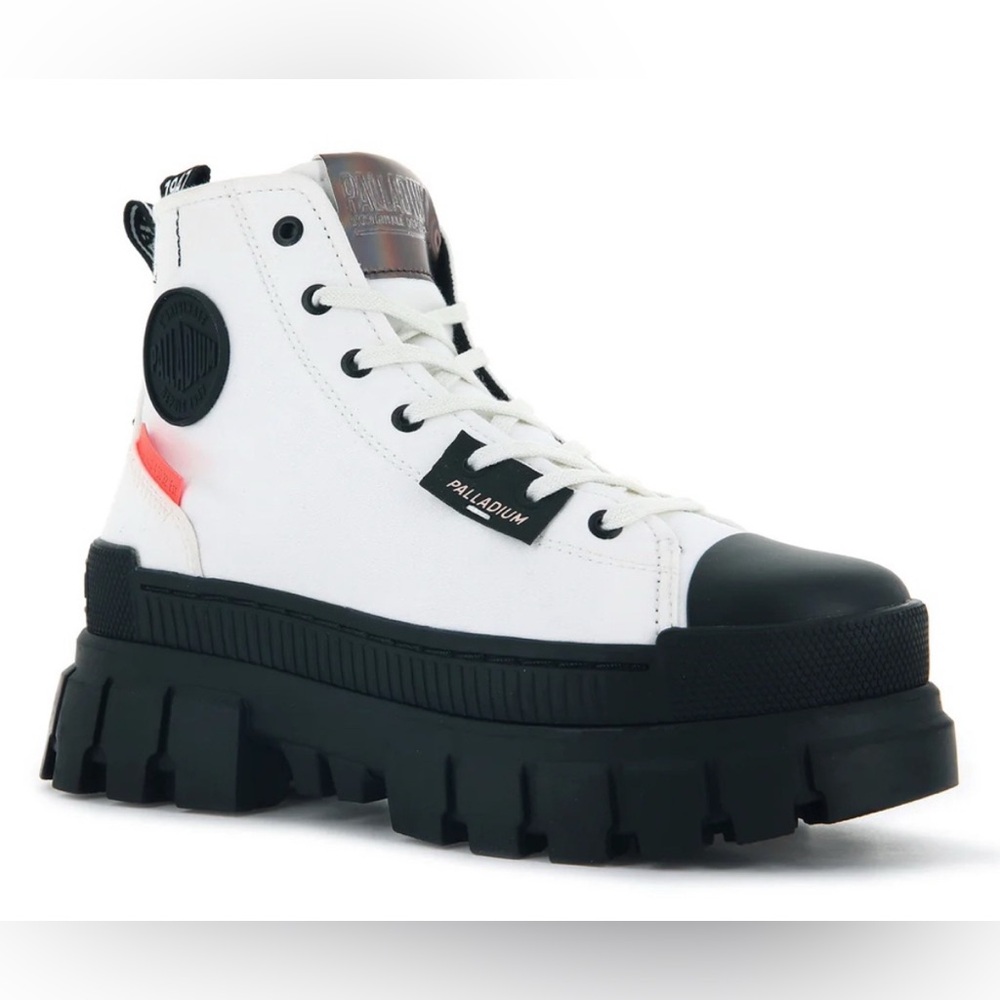 NWT Palladium Revolt Hi TX Star White Platform Boots NWT Size 10 - Picture 4 of 10